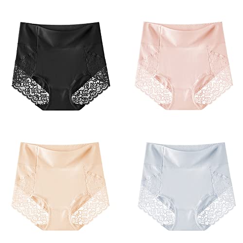 Culotte douce et respirante taille haute en coton WENJUN pour un maintien invisible