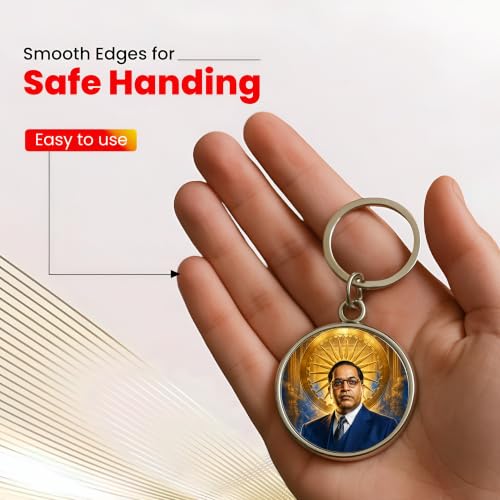 Image of MG | Protective Evil Eye /Spiritual Symbols /Om /Motivational Keychains | Double-Sided Metal Key Ring | Good Luck and devine Charm for Car, Bike, Home & Office