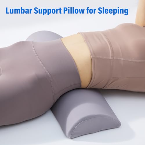 Fousupdt LUMBAR SUPPORT PILLOW FOR BED Memory Foam Back Pillow For Sleeping, Back Support Pillow For Lower Back Pain Relief, Lower Back Pillow For Sleeping, Lumbar Pillow thumb #5