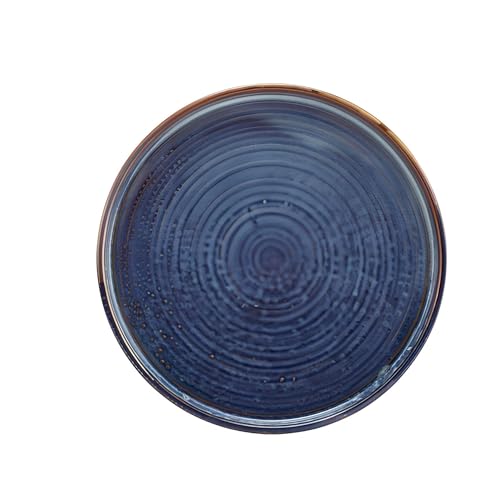 Genware Terra Porcelain, Aqua Blue, Low Presentation Plate, 250mm, LP-PBL25, Pack of 12, 250mm Diameter - Image 2