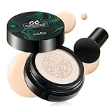 SADOER, Mushroom Head CC Cushion Foundation, HD Brightening Oil Control Formula, Ivory/natural color, 20g (CC air cushion (natural color) 20g)
