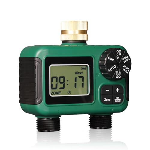 Programmateur d'arrosage 2 voies IP55 avec écran LCD pour jardin - 2