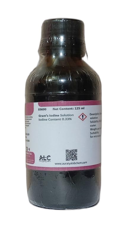 ALC Gram's Iodine Solution, 125 ml, Laboratory Grade, Glass Bottle, For Research and Analysis-image-36