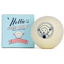 Nellies Scented Wool Dryerball - Rose Scented - Made with 100% Pure New Zealand Wool and Lasts Approximately 50 Drying Loads - Silent in Your Dryer!