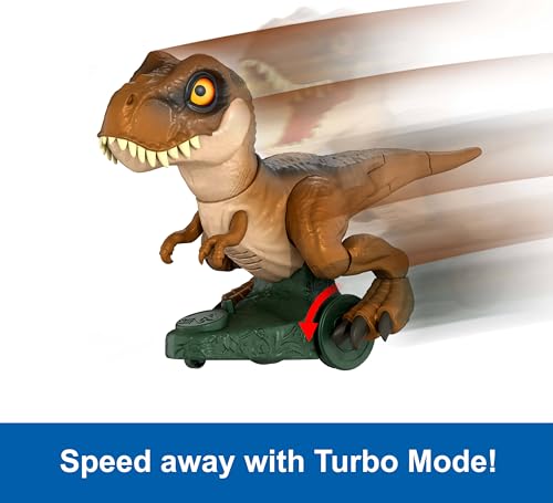 Mattel HTP60 Jurassic World Chaos Theory Roarin’ Frenzy T Rex Rc Toy, Motorized Remote Control Tyrannosaurus Rex Dinosaur thumb #2