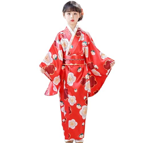 Kimono para niñas tradicional japonés cosplay miniatura 3