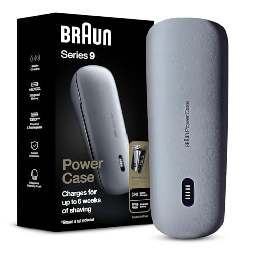 Image of Braun Powercase for Electric Razors for Men, Compatible with Braun Series 9 Pro, Series 9 and Series 8 Electric Shavers, Portable Shaver Case, Charges for Up to 6 weeks