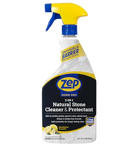 Comparison: Best Natural Cleaner For Quartz Countertops 10 Zep Home Pro 2-in-1 Natural Stone Cleaner & Protectant. 24 Fl. Oz. (Pack of 1) (The New Title)
