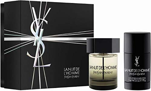 Yves Saint Laurent For Men la Nuit de l'Homme EDT 3.4oz + Deodorant 75g