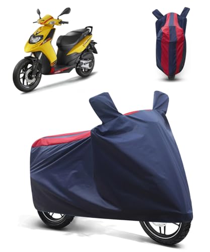 Image of FABTEC Bike /Motorcycle Body Cover Compatible with Aprilia SR 125(Red & Blue)