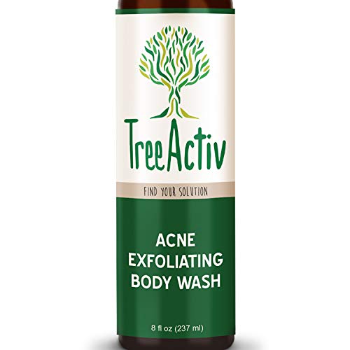 TreeActiv Acne Exfoliating Body Wash, Natural Treatment for Back, Chest, Shoulder and Butt