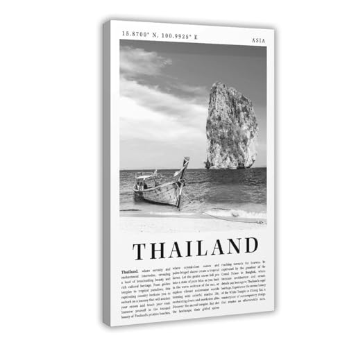 Poster sur toile motif plage Thaïlande grand format 50x76
