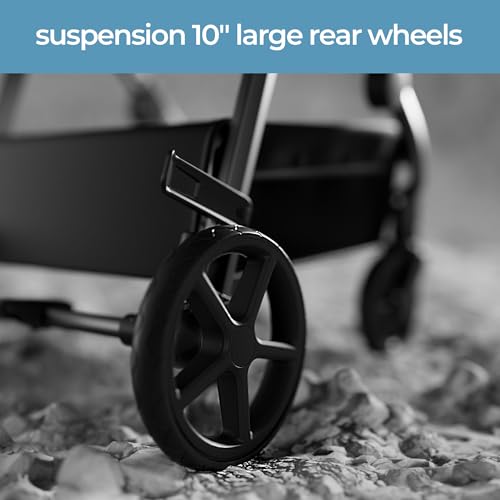 Image of Mompush Baby Stroller, Convertible 2-in-1 with Bassinet Option, Infant Car Seat Compatible, Includes Adapter - Sturdy Full-Size Infant Stroller for Family Adventures