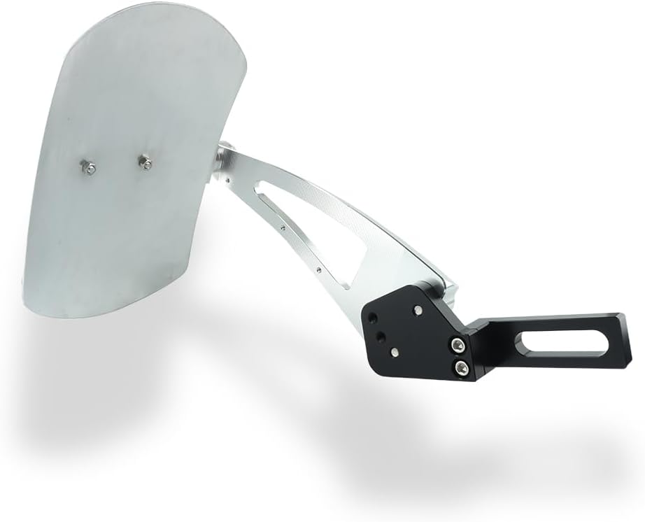 Motorcycle Mudguard for Thruxton 400 Speed 400 Scrambler 1200 XC 1200XE 1200X Street Twin 900 Speed Twin 900 Bonneville T100 T120 Bobber Speedmaster Rear Mounted Fender Splash Guard (Silver)