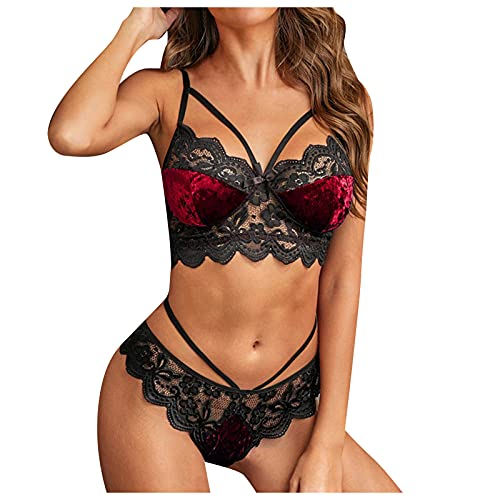 Sexy Kostüme Frauen, Blingko Sexy Kleid Damen Erotisch Reizwäsche Set Sexy Kostüm Spitzennachthemdes Lingerie Nachtkleid Sexy Unterwäsche für Damen