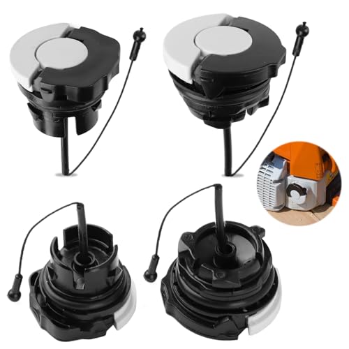 Tankdeckel Set kompatibel mit Stihl, 2 Stück Öltankdeckel und Benzintankdeckel passend für Motorsägen MS250 MS381 mit Schnellverschluss Abdichtung Robust Langlebig Tankdeckel Set kompatibel mit Stihl, 2 Stück Öltankdeckel und Benzintankdeckel passend für Motorsägen MS250 MS381 mit Schnellverschluss Abdichtung Robust Langlebig