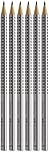 Faber-Castell Grip 2001 HB Pencils - Pack of 6, 117697