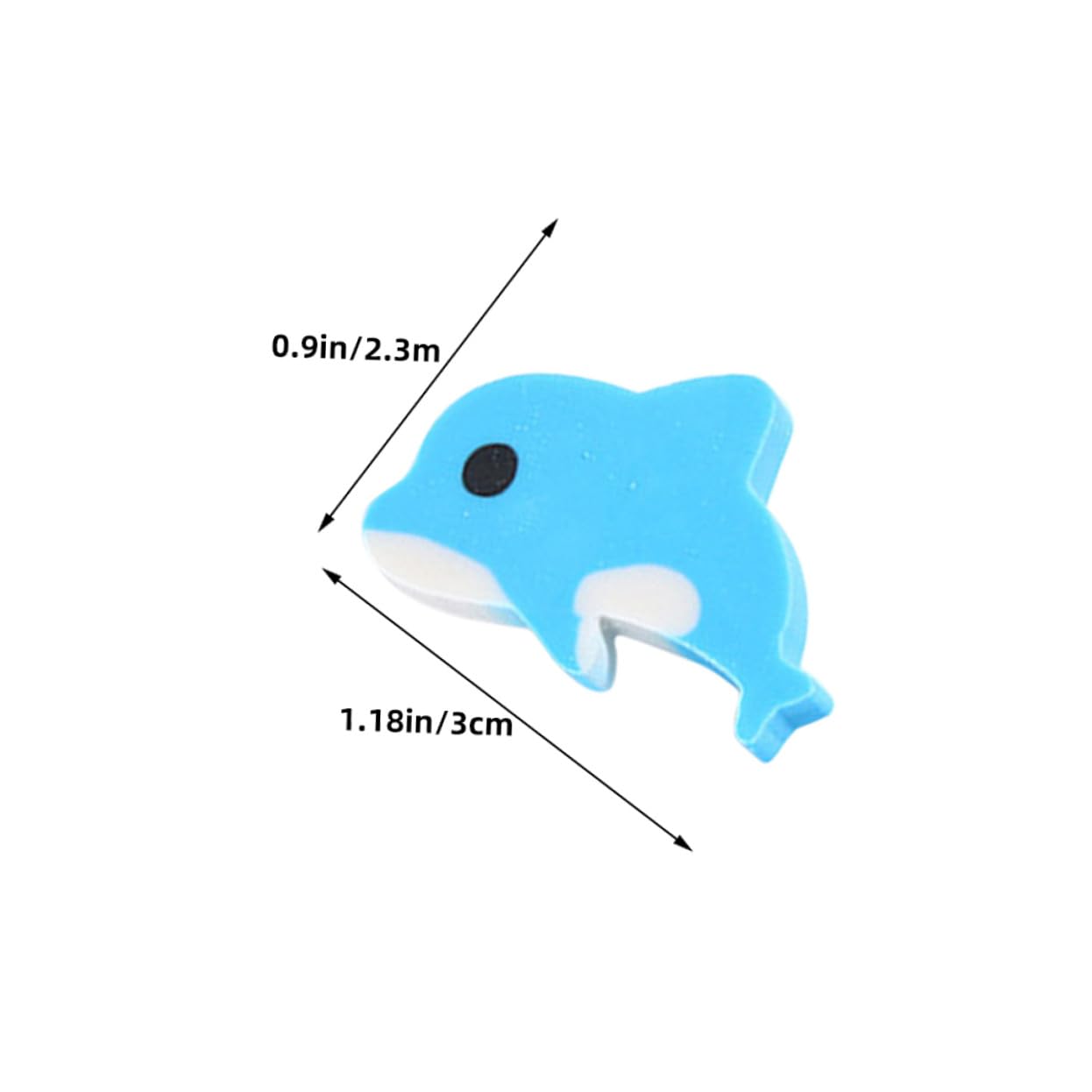 Uonlytech 150 Pezzi Cancellare Color Azzurro Gomme Kawaii per Scuola e in Classe Regalo per Feste