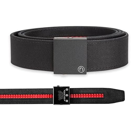 Nexbelt Supreme EDC Ratchet Tactical Gun Belt for Concealed Carry – Adjustable No-Hole Belt, IWB OWB Appendix Carry