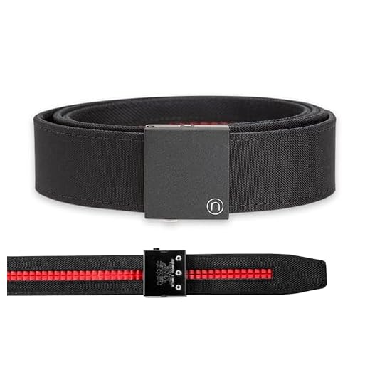 Men's Belt, Nexbelt EDC Supreme Appendix Black 38mm Nylon Gun Utility Harness Ratchet Belt for Concealed Carry