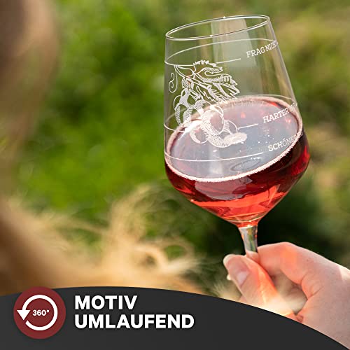 getbrave Weinglas XL | Guter Tag, Schlechter Tag, Frag nicht (530ml) in Geschenkbox | Wie war Dein Tag? | Geschenk für… - Image 5