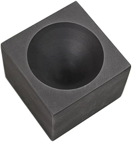 Graphite Gold Single Cavity Conical Cone Mold 2" x 1-1/2" for Precious Metal Casting
