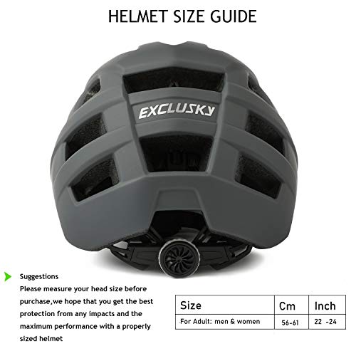 Image of Exclusky Mountain Bike Helmet MTB Bicycle Cycling Helmets for Adult Women and Men CPSC Certified