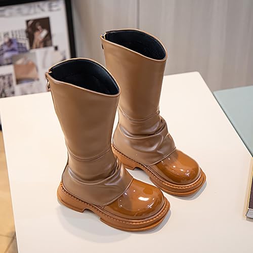 IWIHMIV Toddler Riding Boots Girl Winter Boots Snow Boots for Girls Winter Boots Toddler Girl Boots Warm Non Slip Snow Boot 6