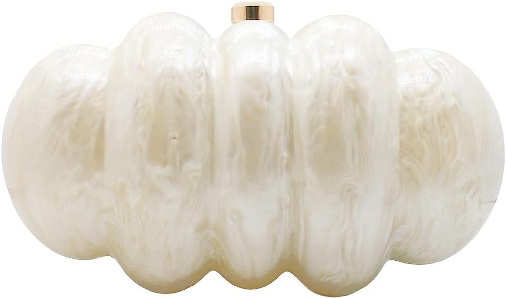 Women Puff Acrylic Clutch Purse Glitter Marble Acrylic Handbag Unique Evening Bag Chain Shoulder Bag for Party Prom