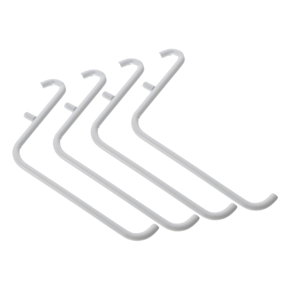 Unomor Pegboard Shelves Hooks 4pcs Metal Paint Bracket Hooks Storage Organizer for Home