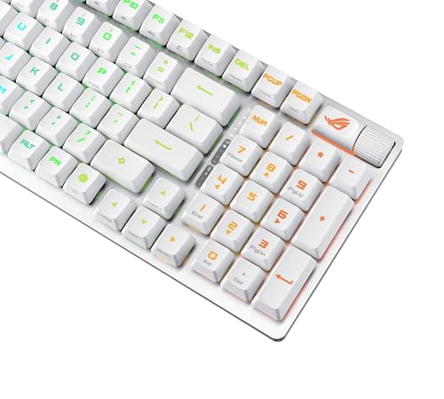 ASUS ROG Strix Scope II 96 Clavier de jeu mécanique sans fil commutateurs ROG NX repose poignet 4 GHz Bluetooth avec fil récepteur ROG Omni éclairage Aura Sync RVB disposition QWERTZ - vue 9