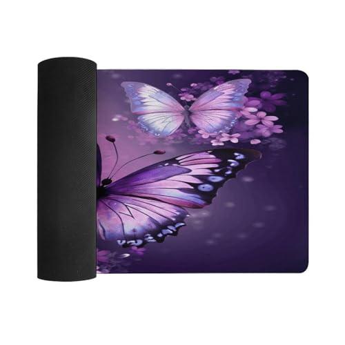Pad para mouse grande con diseño mariposa y base antideslizante miniatura 3