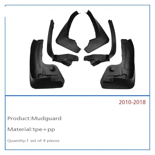 Guardabarros para Serie 5 GT F07 2011-2016: kit de salpicaderas de coche delanteras y traseras 3