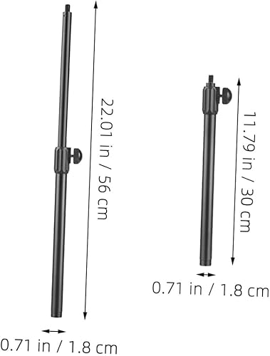 Miniatura 5 de Telescoping Mic Stand Extension Boom Pole with Screw Head Adapter Metal Microphone Arm Compatible with Various Mic Brands Easy to Install for Studio