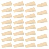 30 Stück Dreieckige Holzkeile, Kleine Holzkeile für Türmontage, Möbelausrichtung, Fenster und DIY, Vielseitige Montagekeile, Möbelkeile, Ausgleichskeile, Holzblock für Heimwerker