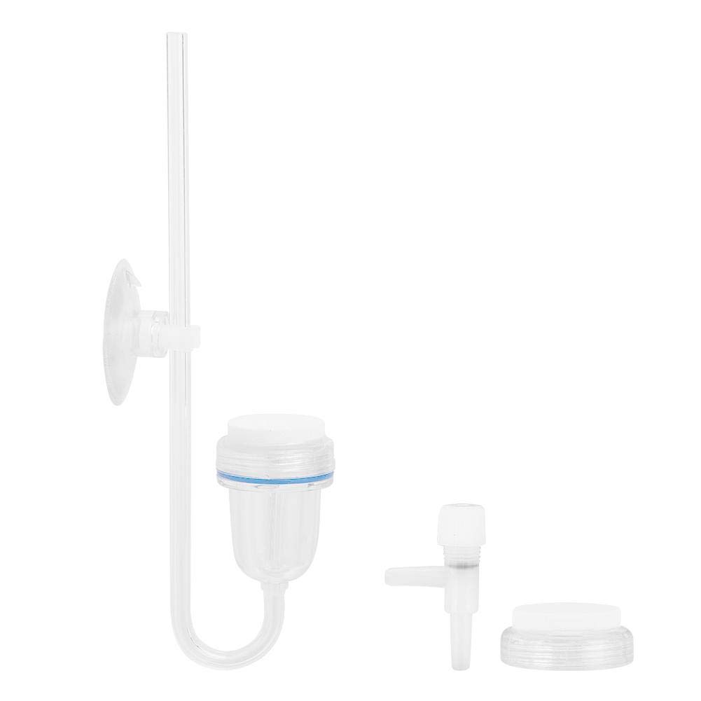 HXC Aquarium CO2 diffuser met keramische zuignappen en stille U-vormige
