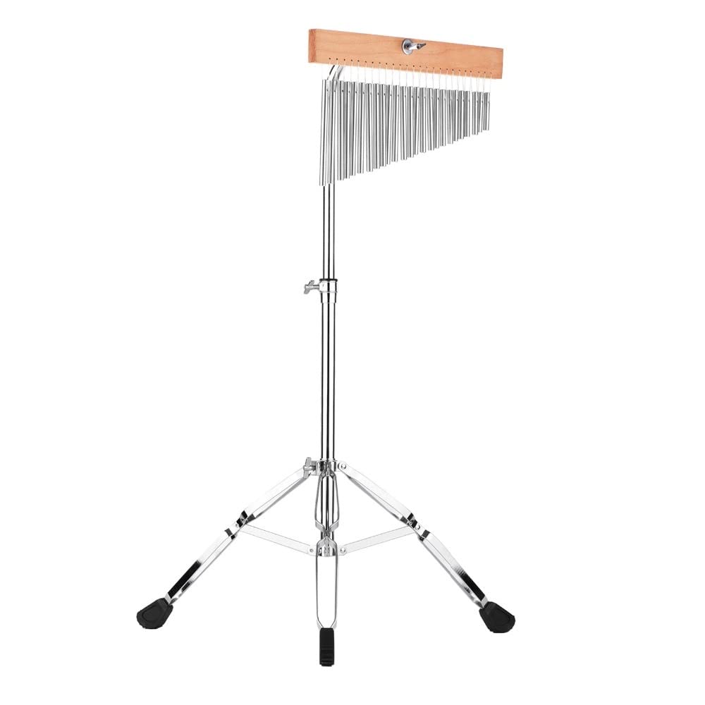 Percussão Musical 25 Campane Bar Chime Bar Chimes Single-Row Bar In Alluminio Solido Campanelli Eolici Strumento A Percussione Con Supporto Di Montaggio Regolabile Nuovo Xilofoni