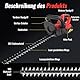 CONENTOOL 22 Zoll Akku-Heckenschere, 21 V, 2×4000 mAh, Heckenschere Elektrisch, Aststärke bis zu20 mm, 1000 W Heckenschere mit wiederaufladbarem Akku und Ladegerät für den