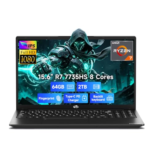 Image of NIMO 15.6 inch AI-Light-Gaming-Laptop AMD Ryzen 7 7735HS 64GB DDR5 2TB SSD