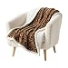 Lavish Home Throw Blanket, Fleece/Sherpa, Leopard