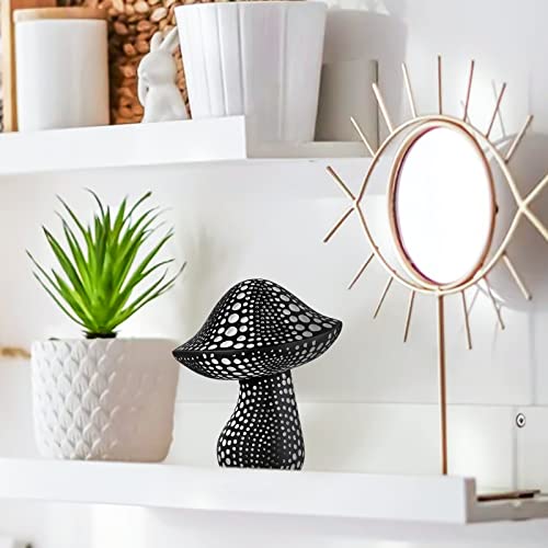 Icarmount Mushroom Statue Decor, Crafted Mushroom Statues For Home Decoration, Living Room Bathroom Bedroom Kitchen Book Shelf Office Decoration Figurines Gift #TOP3