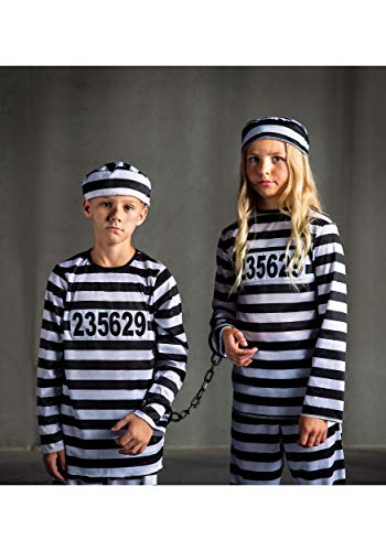 Disfraz completo de prisionera para niña miniatura 5