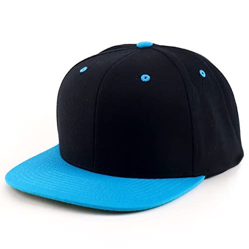 Image of Oversize XXL Structured Blank Flatbill Snapback Cap