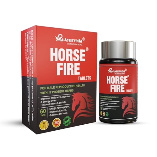 Horse Fire Tablets for Men| Ayurvedic Medicine - for Stamina, Muscle Growth, Immunity & Overall Wellbeing| Horse Fire Tablet (Pack of 60)