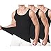 Produktbild Unterhemd Herren 3/5/6er Pack Tank Top Baumwolle Männer Schwarz Weiss Mehrfarbig-Schwarz-XL