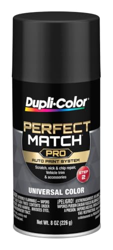 Dupli-Color Perfect Match Premium Automotive Paint, Gloss, Universal Black, 8 oz