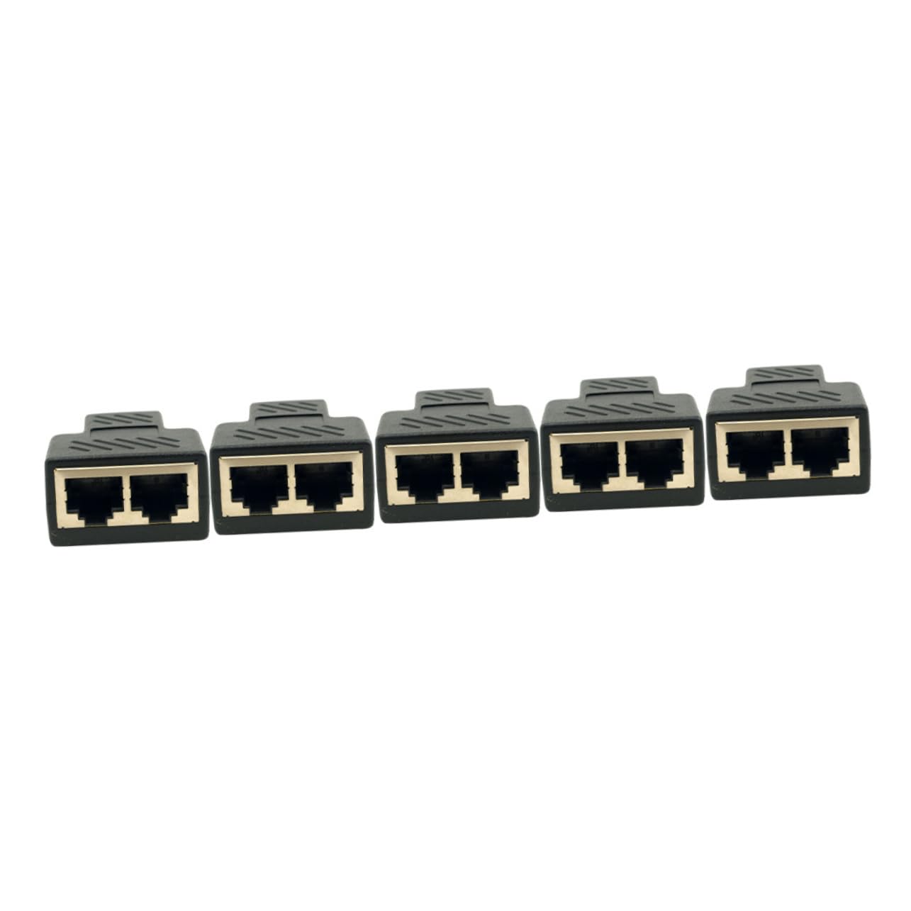 HOMOCONO 10pcs Ethernet Splitter Adapter to Port Network Connectors for Access High Transmission Performance Compatible Various Devices
