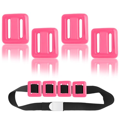GSYUWIH 4 Pcs Scuba Weight Belt,Dive Weight Belt,Nylon Coated Dive Weights Block,1.1LB Scuba Weights,Freediving Weighted Dive Belts,Belts with Metal Block Buckle for Free Diving Spearfishing