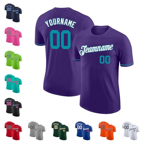 Camisetas personalizadas sólidas para béisbol, sóftbol, fútbol. Uniformes deportivos con impresión para adultos y jóvenes, talla XS-5XL miniatura 1