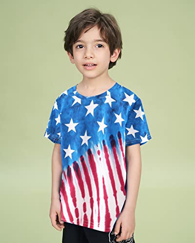 Toddler Boys 4th of July T Shirts American Flag Tees Kids Independence Day Patriotic Short Sleeve Tops2